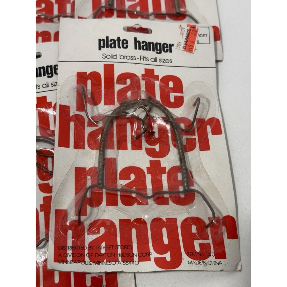 Solid Brass Plate Hangers for 8-10